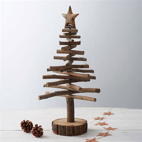 Wooden Branch Tree Christmas